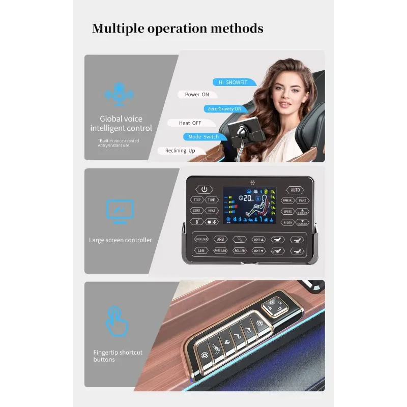 3D Zero Gravity Massage Chair with Full Body Airbags Hifi Bluetooth Music Foldable Portable-Cheap Price Armchair Massage 3D Zero Gravity Massage Chair with Full Body Airbags Hifi Bluetooth Music Foldable Portable-Cheap Price Armchair Massage - Image 6