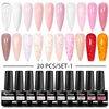 Mtssii 20pcs/set Gel Nail Polish 9D Reflective Glitter Cat Magnetic Gel Semi Permanent UV Gel Soak Off Nail Varnish 3