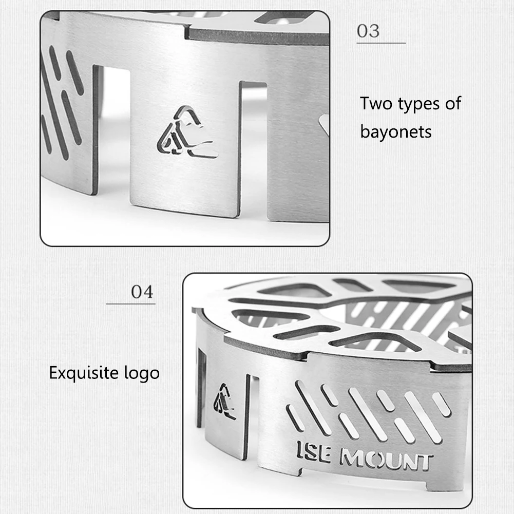 Description Picture 6 of itemWindproof Screen Stainless Steel Cassette Stove Windproof Ring High-temperature Resistant Camping Picnic Cooking Supplies