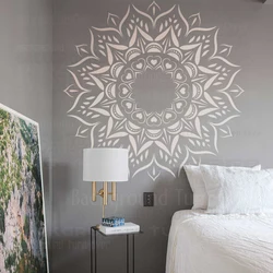 120cm - 160cm Stencil For Painting Decor Wall Plaster Decorative Template Putty Larges Big Large Mandala Ceiling Round S017