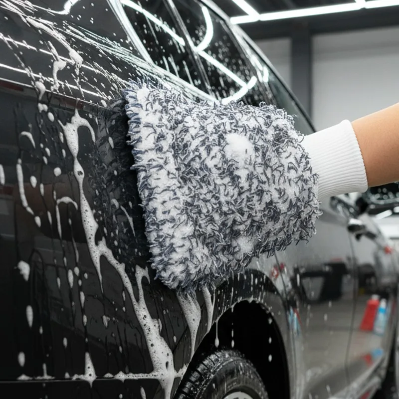 Large Double Sided Plush Microfiber Towel Ultra Thick High Absorbency Drying Cloth for Car Detailing Scratch-Free Wash Rags