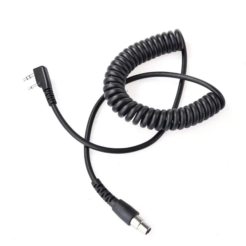 Cc-mot Cabo de Bobina k Cabo para Hyt Kenwood Relm Baofeng Pinos a Pinos em Dois Sentidos Rádios Portáteis e Auscultadores Conector de Rádio k1 - Image 4