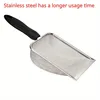1PC Heavy-Duty Metal Pet Scoop - Easy-to-Clean Stainless Steel Scraper for Pet Waste 6