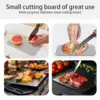Titanium Cutting Boards for Kitchen Stainless Board 304 Steel Thickened Double Sided Food Grade Portable Fruit Meat Chopping 4