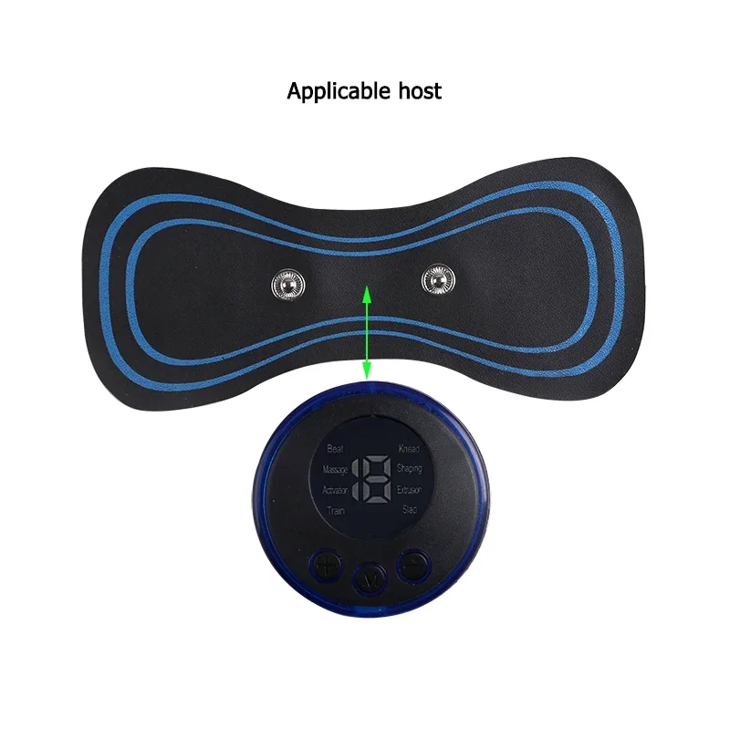 Massage Gel Pads 10PCS EMS Neck Massager Gel Pad Trainer Hip Exerciser Replacement Body Massager Patch Muscle Stimulator Sticker Gels Accessories