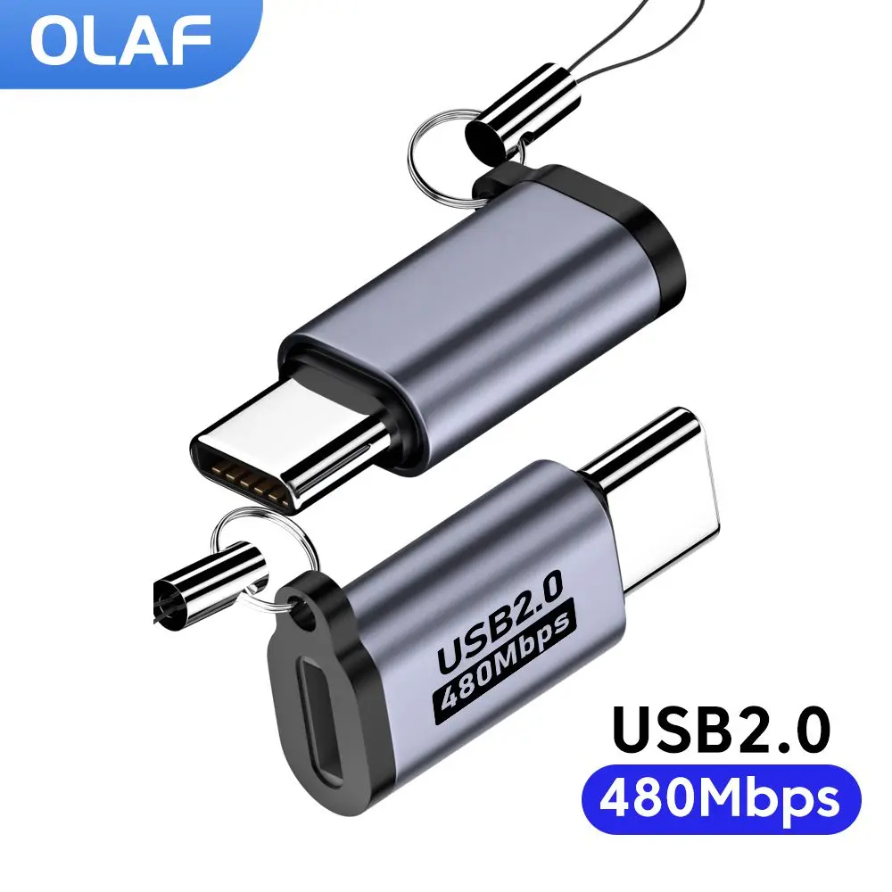 USB to Type C Adapter Type C Adapter IOS to Type C Adapter 2PCS Micro USB Male to USB Type c Female IOS Female to C Male 480Mbps Fast Data Charging Connector