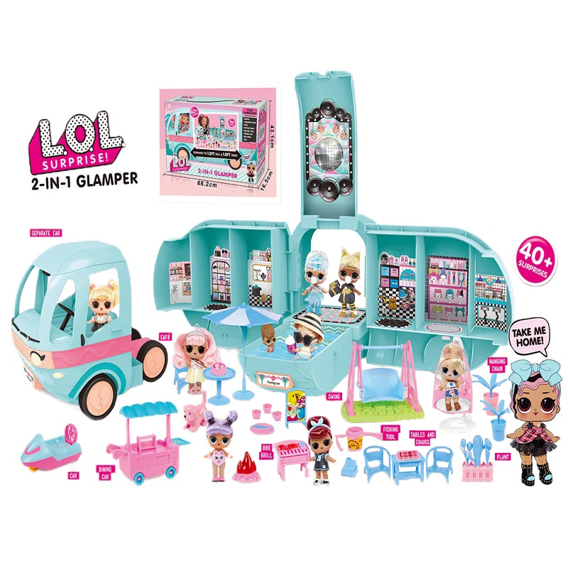 Obligate Sermon Anzai Original LOL Surprise Dolls DIY 2 in 1 Bus GLAMPER Toy Lol Doll Play House  Games L.O.L SURPRISE Toys for Girls Birthday Gifts|Action Figures| -  AliExpress