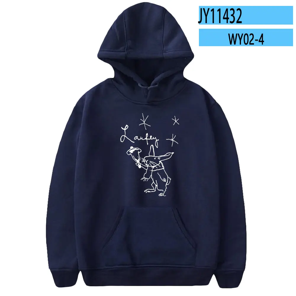 thumbnail image 1 of Sudadera con capucha Laufey Merch para hombre y mujer, sudadera de moda de estilo callejero con nuevo álbum de cantante, sudadera con capucha de manga larga, 1 of 5