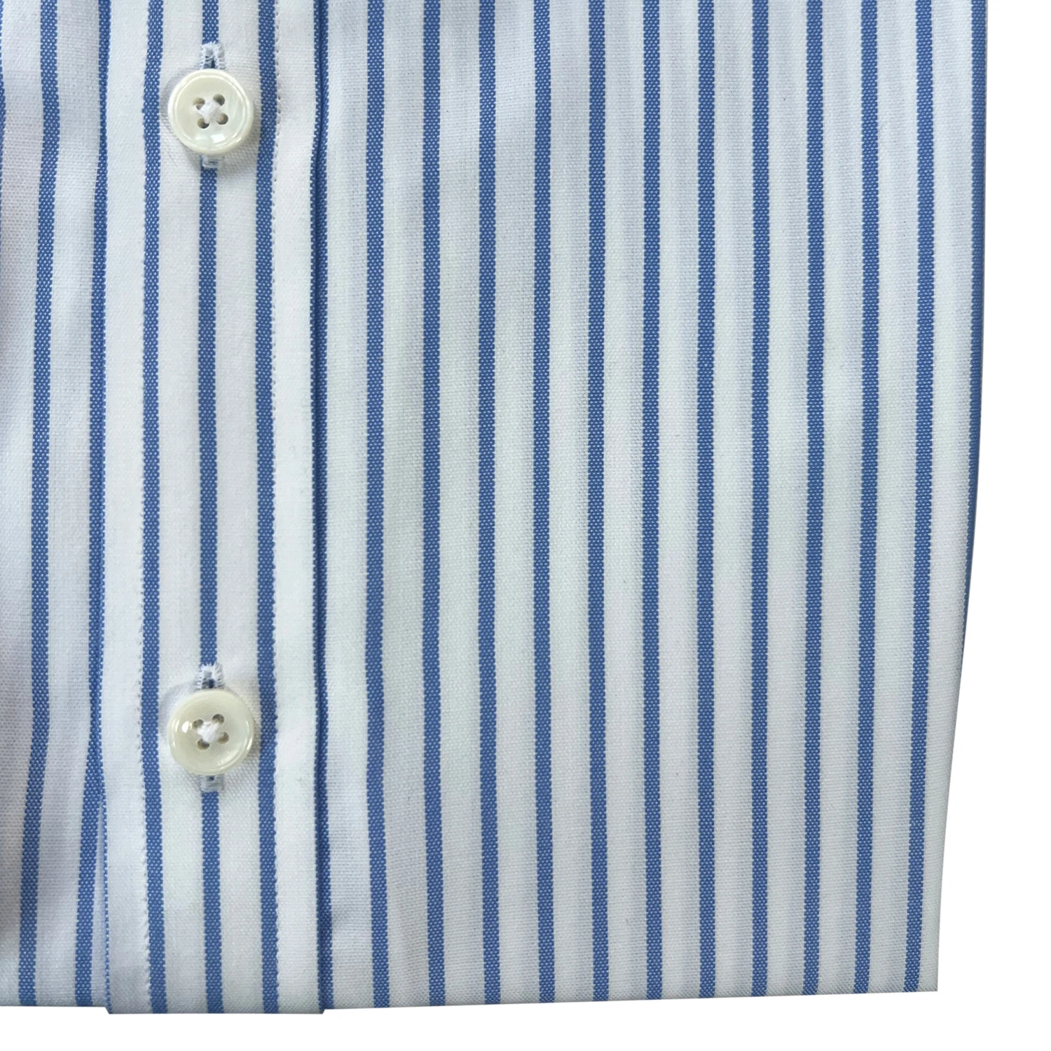 2026 Luxury Dress Shirt Blue Chalk Stripe High Thread Counts Bamboo Blend Business Shirts Wrinkle Resistant Tailored Men Shirts