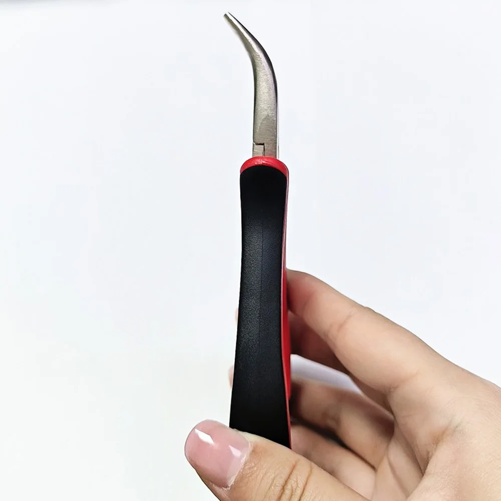 Hair Extensions Pliers Red Extensions Pliers For I Tip/ Nano Beads Hair Micro Beads Multifunctional Remover