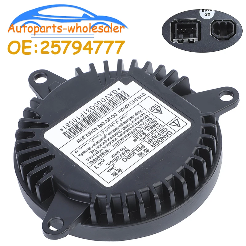 Car Xenon HID Headlight Ballast Control Unit 25794777 For Chevrolet