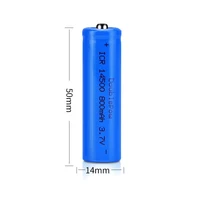 Adequate capacity 14500 800mAh 3.7V Li-ion Rechargeable Batteries AA Battery Lithium Cell for Led Flashlight Headlamps Torch 2