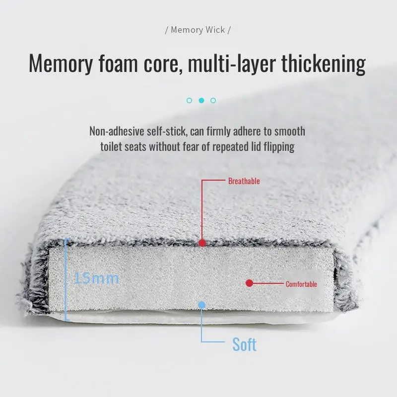 Thickened Toilet Seat Household Washer Toilet Cover Winter Plush Toilet Seat Cover Four Seasons Universal Paste Toilet Seat