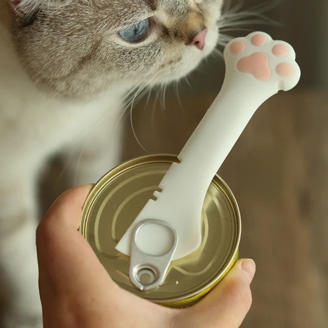 Super cute cute cat claw pet can opener silicone spoon can opener can opener  wine opener kitchen gadgets bottle opener - AliExpress