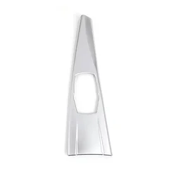 Carbon Fiber Texture Central Console Trim with Multi - Function Design - 1Pc (Chroming)