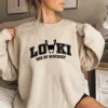 Loki God of Mischief Sweatshirt Loki Inspired Sweater Unisex Long Sleeve Crewneck Sweatshirts Graphic Hoodies Superhero Pullover 1