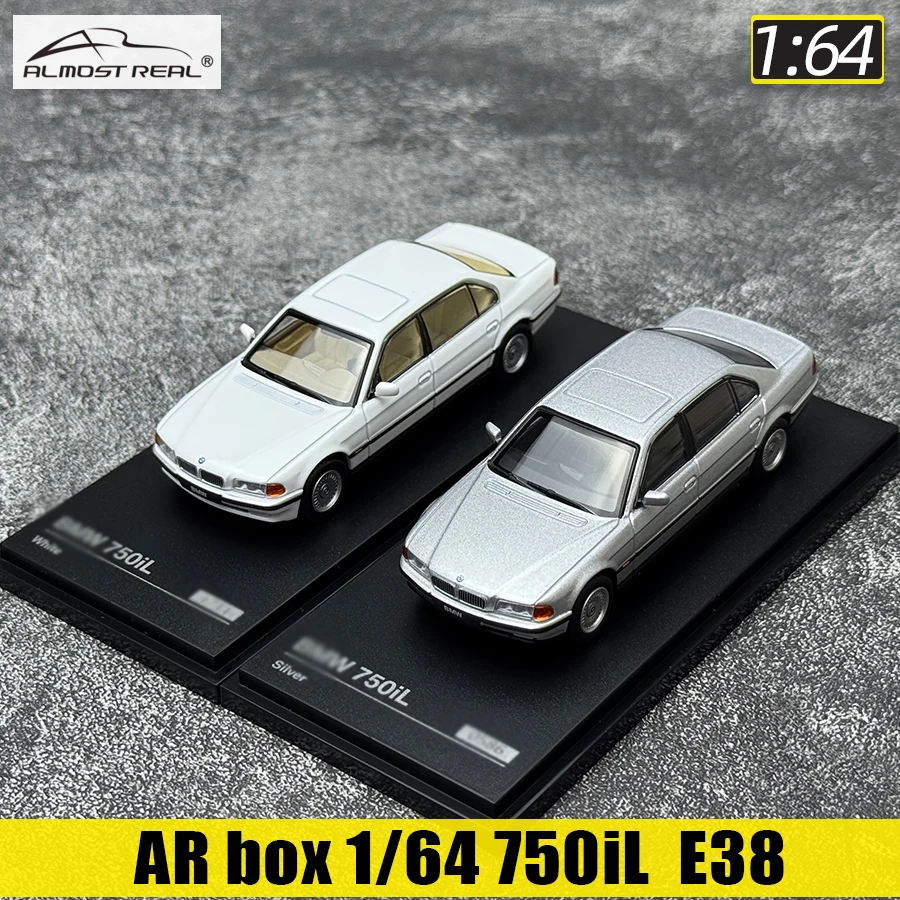AR box diecast model 1/64 scale new 750iL (E38) Black static