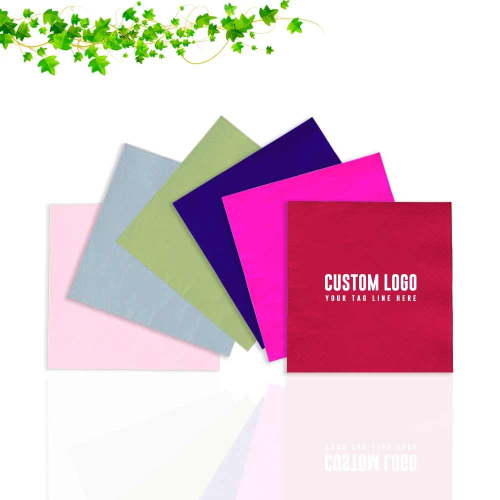 

Custom Napkins Paper Disposable Personalized Napkins with Logo Wedding Holiday Party Favors Birthday Decoration