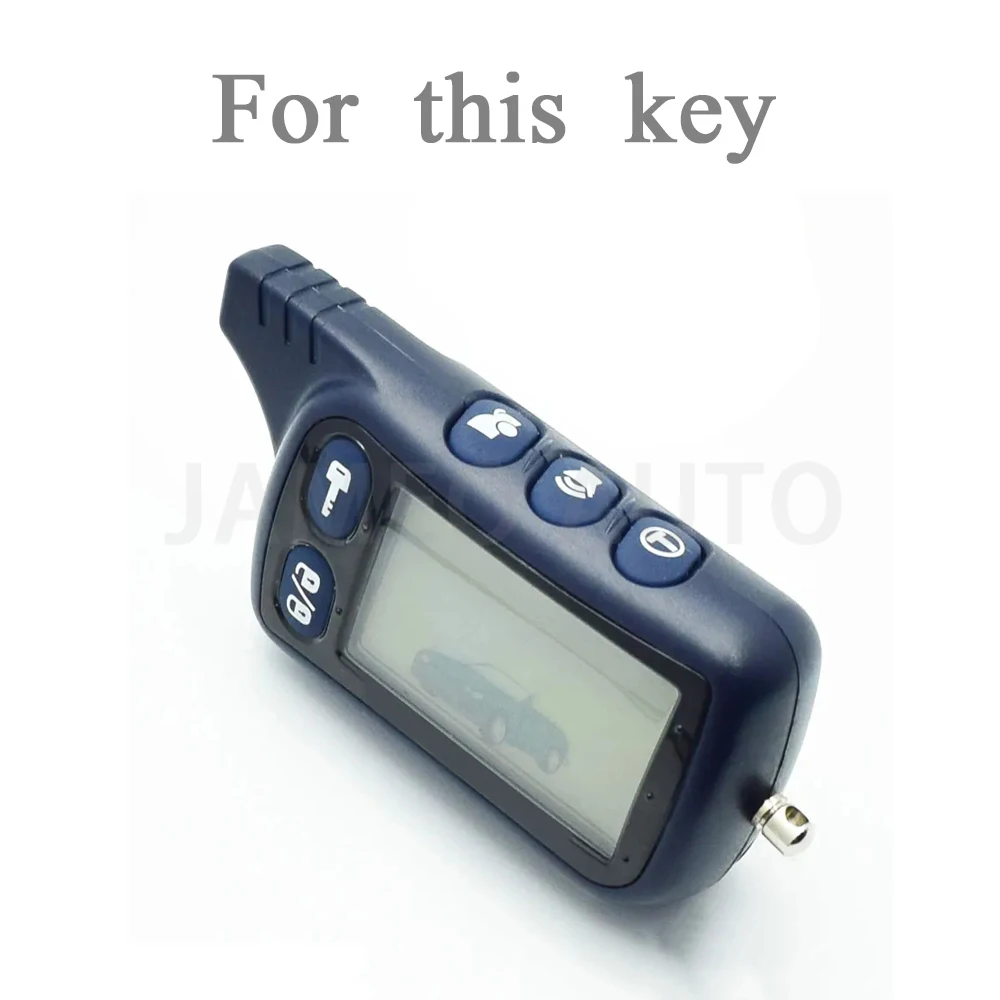 TPU LCD Key Case for Two-Way Car Alarm Remote Control Fobs