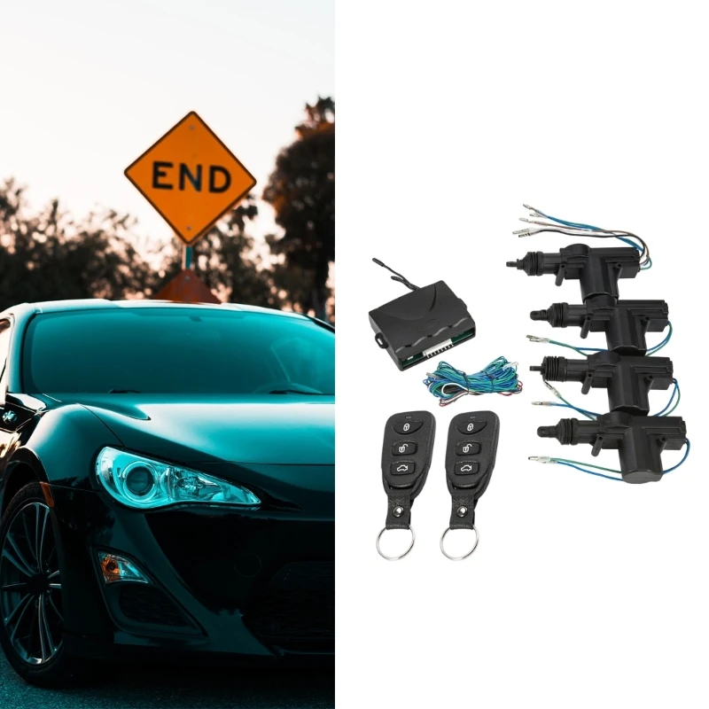 U90C Car Remote Central Lock Keyless System 4 Door Lock Actuator