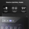 4.5 Cu.ft Beverage Refrigerator and Cooler, 145 Can Mini Fridge Glass Door,Digital Temperature Display for Soda, Beer or Wine, 3