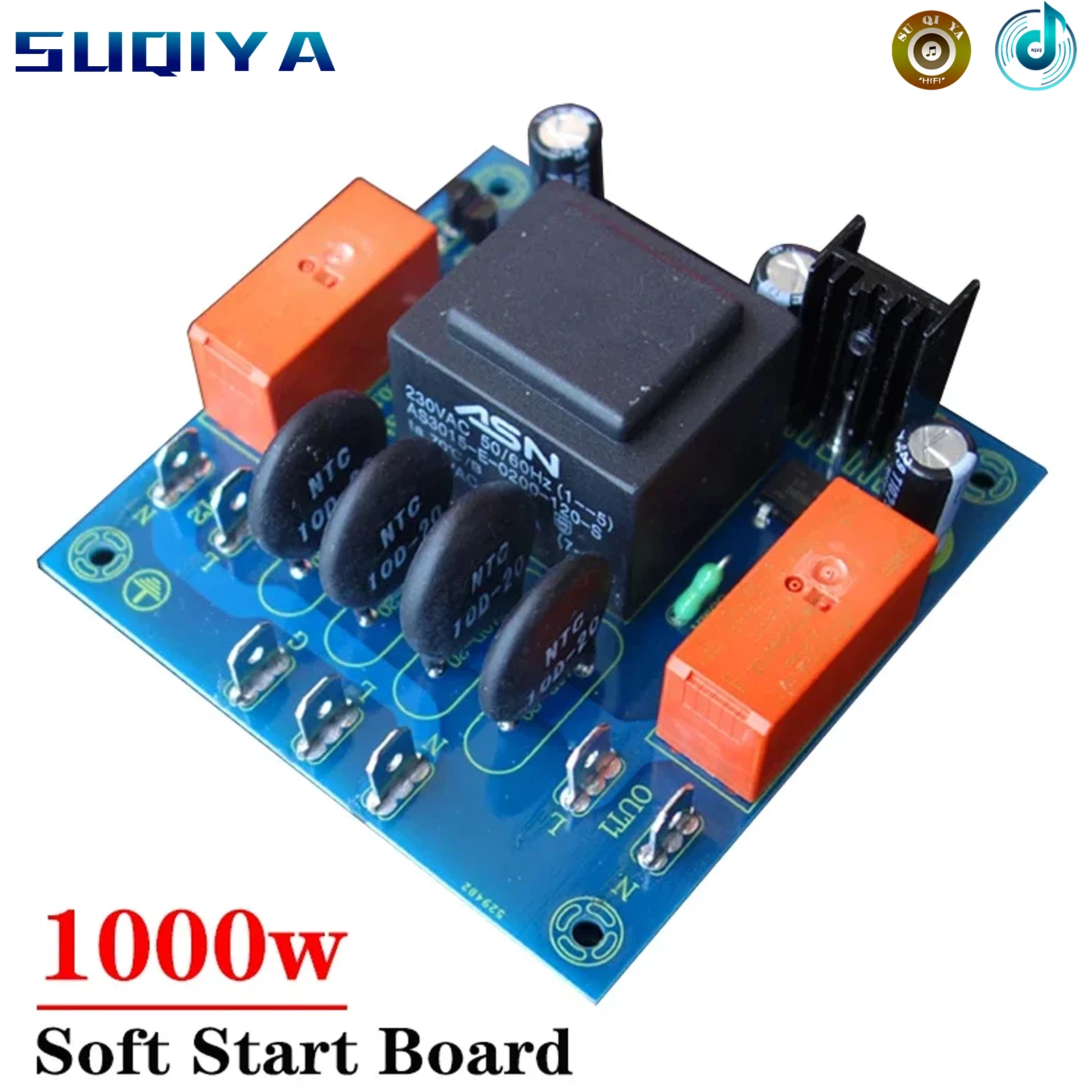 Плата мягкого пуска 1000 Вт, высокая мощность должна быть оснащена самоблокирующимся переключателем для использования для усилителя звука «сделай сам»