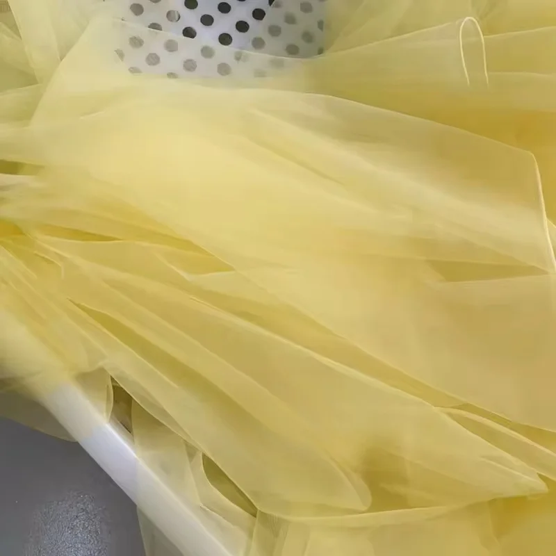Elegant Light Brown Grey Soft Tulle Fabric for Wedding and Formal Gowns