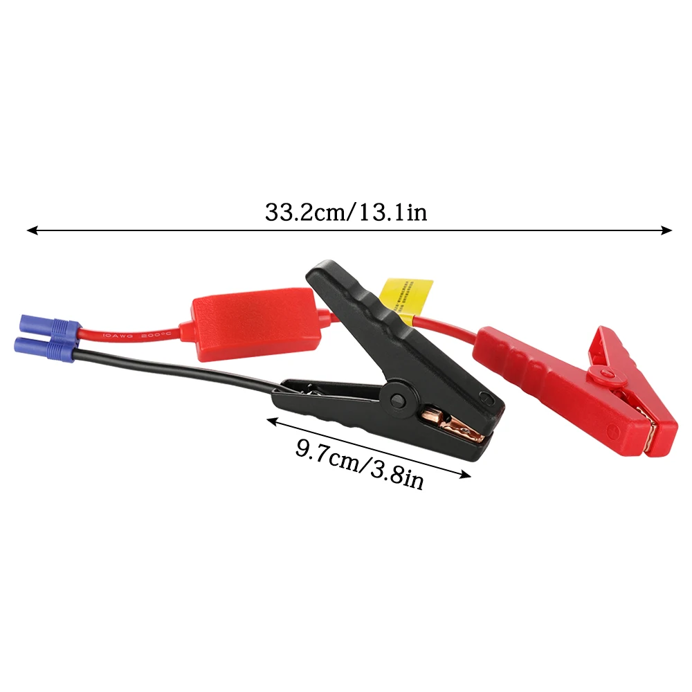 Jump Starter Cable with Clamps Booster Cable 12V Alligator Clip Starter for Car Jump Starter for Car Battery Charger - 4