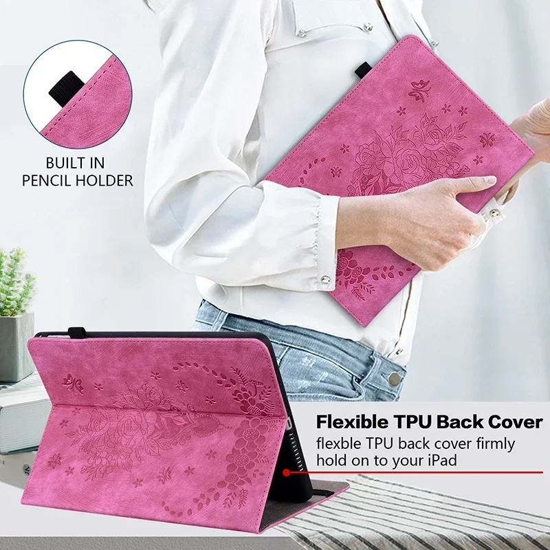 Premium Leather Tablet Case - Versatile and Stylish Protection