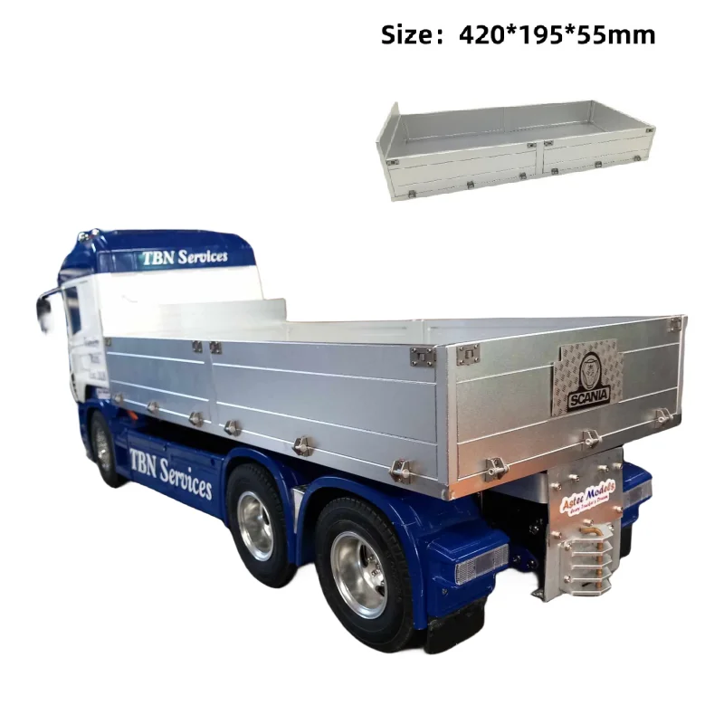Tamiya Cnc Heavy Cargo Bucket Container Box Per 1/14 Tamiya Rc Truck Car Scania Actros Man Volvo Arocs Tamiya Lesu Parts