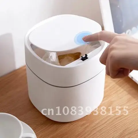 

Household Cute Desktop Plastic Waste Bin Office Supplies Trash Can Mini Table Sundries Sitting Room Toilet Dustbin Barrel Box