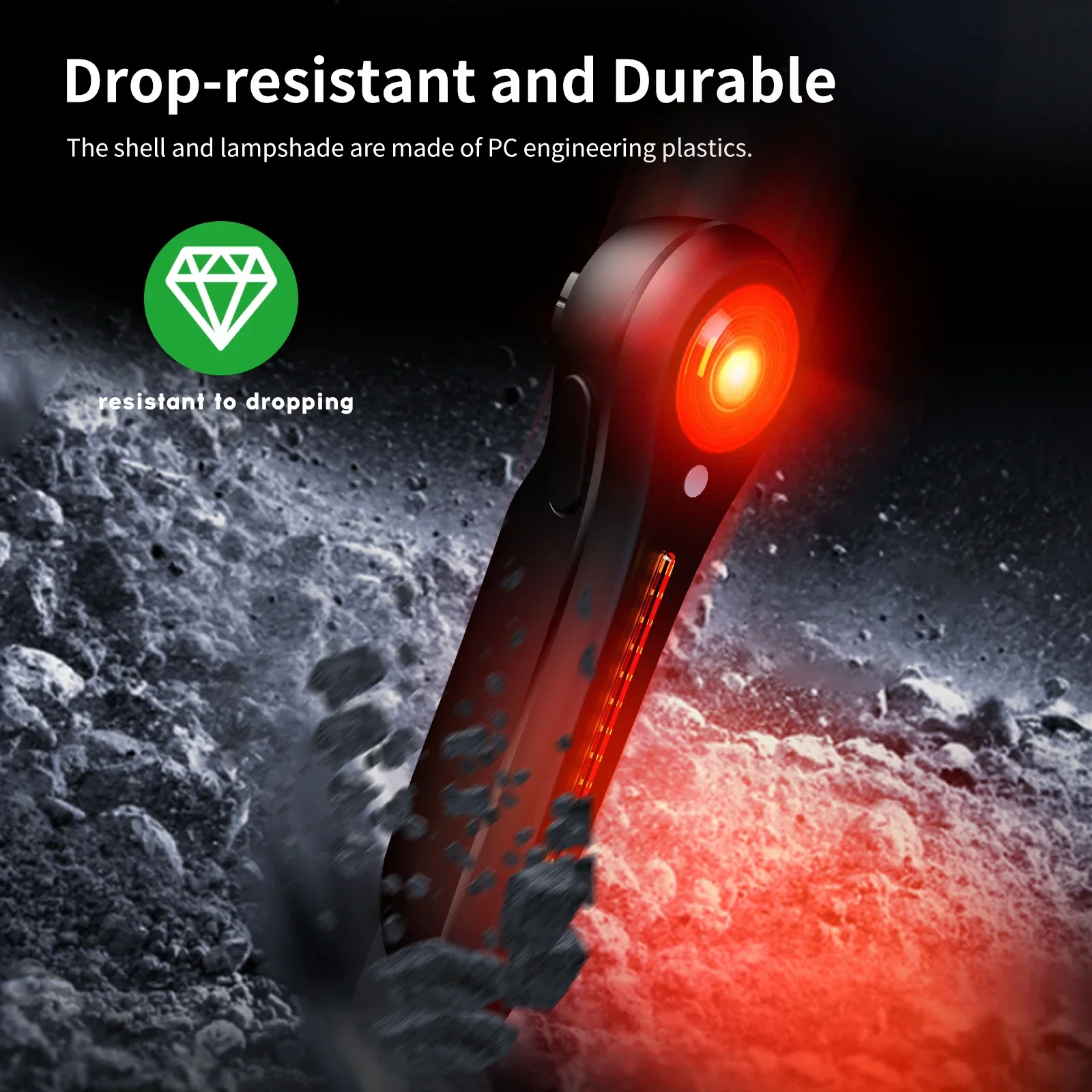 Waterproof USB Rechargeable LED Smart Bicycle Taillight