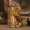 DIY Book Nook Wooden Miniature Model Kit The Mysterious City Bookend Assembled 3D Puzzle Egypt Bookshelf Home Decor Friends Gift 2