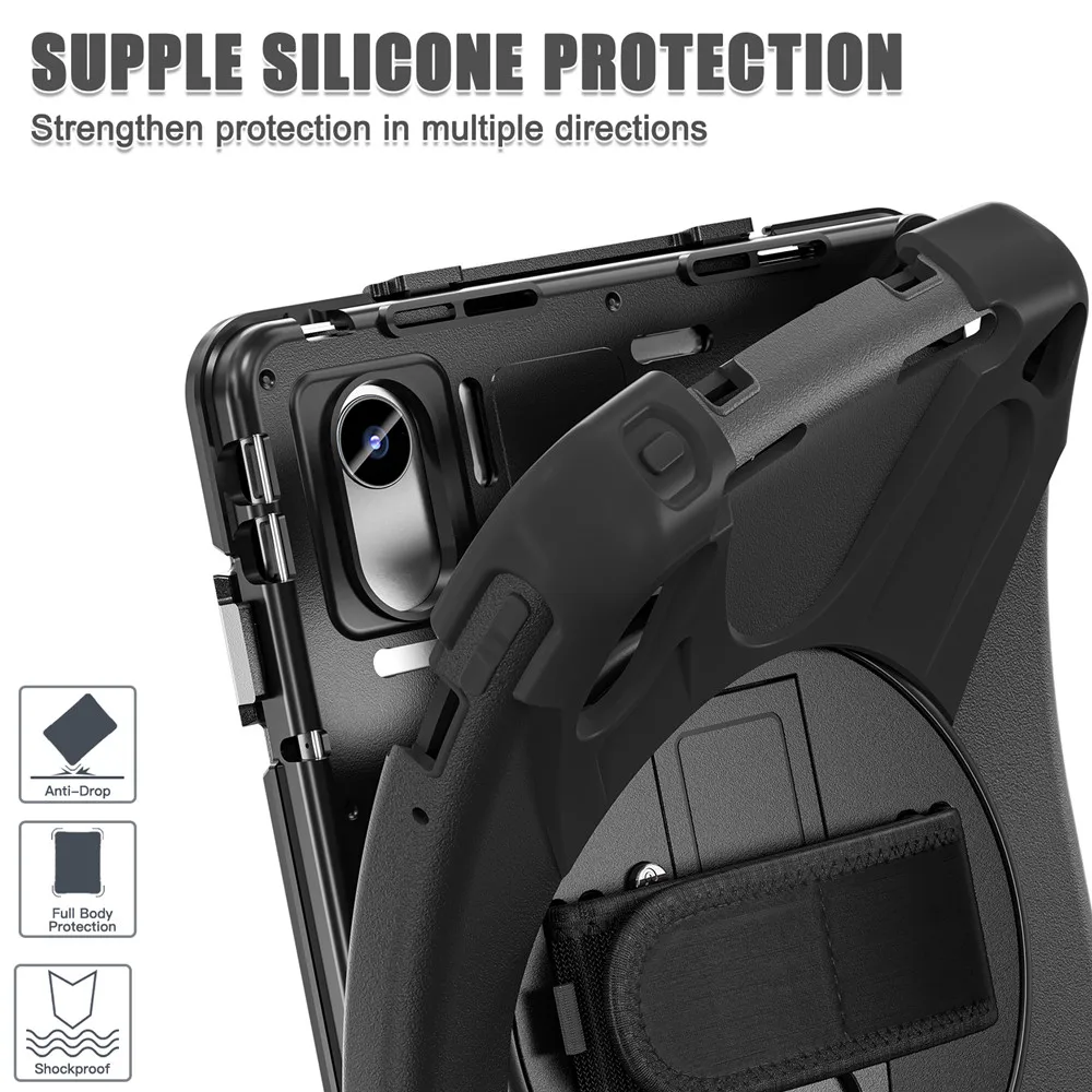 Kids Shockproof Silicone Armor Tablet Case - Durable Protective Cover