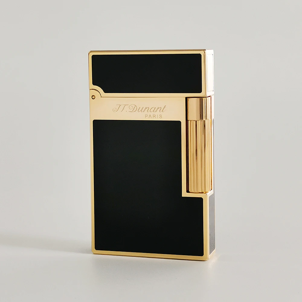 

Luxury Dunant Lighters Ding Pong Classical Lacquer Brass Gas Lighter Outdoor Smoker's Gadgets Gift of Christmas for Cigar Male