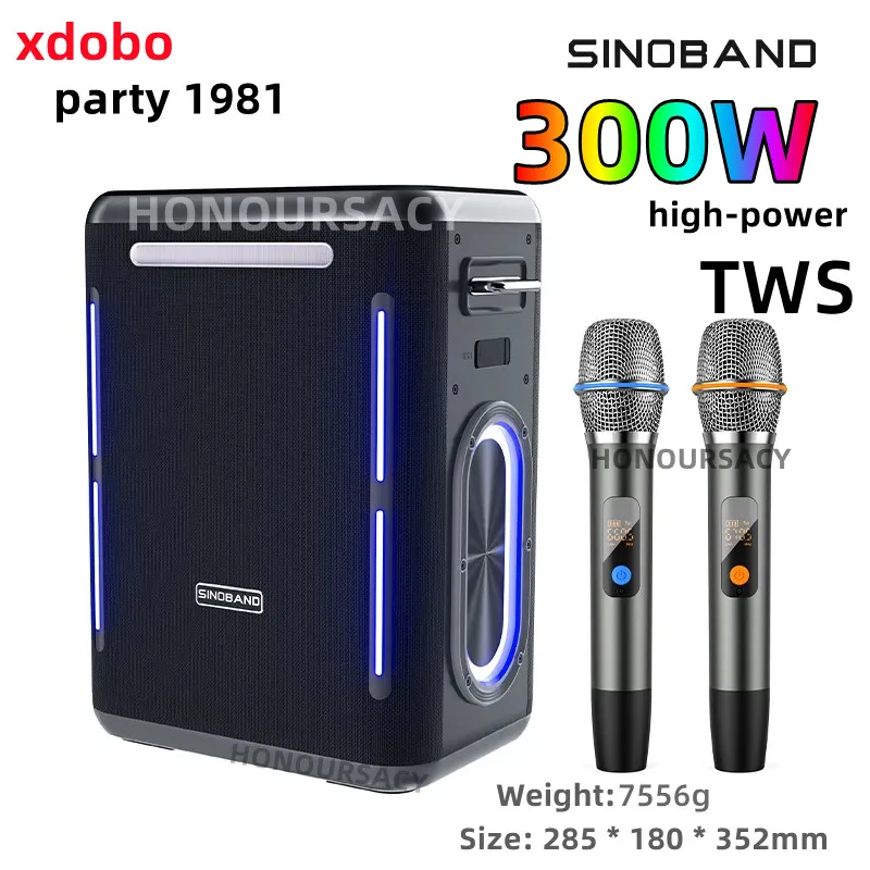 

XDOBO Party 1981 Outdoor Karaoke Bluetooth Speaker 300W High Power Portable Home Theater Square Dance Quick Charging Subwoofer