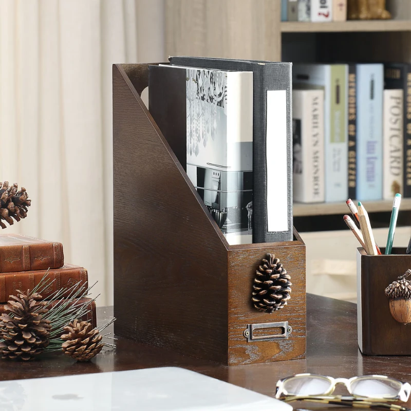 Nordic Bookshelf Mid-Century Floor Magazine Rack Trendy Ins Desktop Decor Minimalist Office Furniture Magazine Holder FYMR