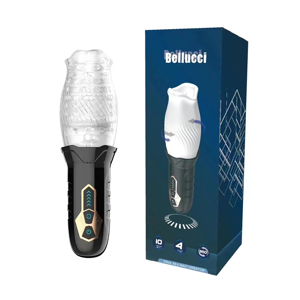 Male Automatic Masturbator Cup Vagina Masturbation 5 Rotating &10 Vibrator…