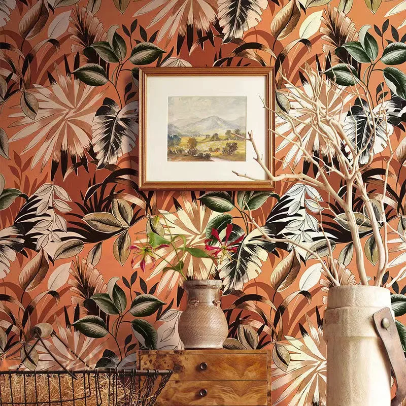 Nordic Ins Tropical Plant Palm Leaf Wallpaper Bedroom Restaurant Wall Decor 3D Wall Mural Paper 16 S9e85fe6af5034051a46c0cced78598c2X