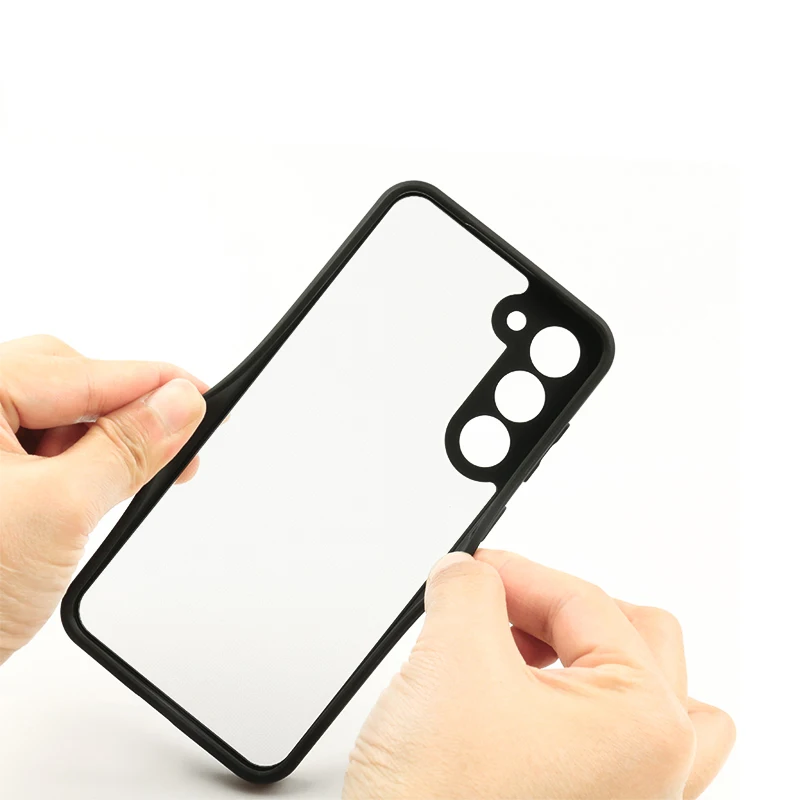 Shockproof TPU Case with Transparent Back Cover and Black Edging