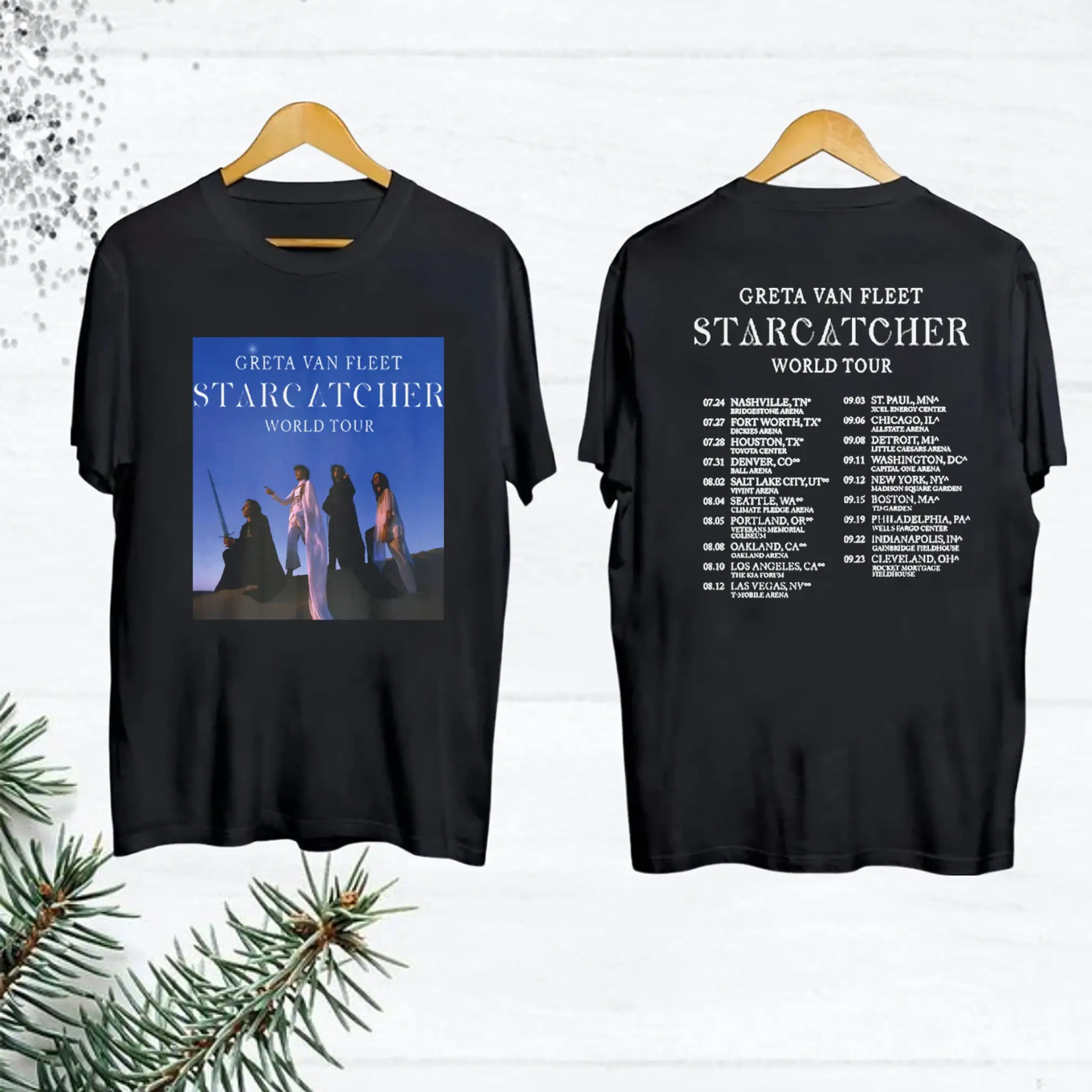 Greta Van Fleet Starcatcher World Tour T Shirt Fan S Concert