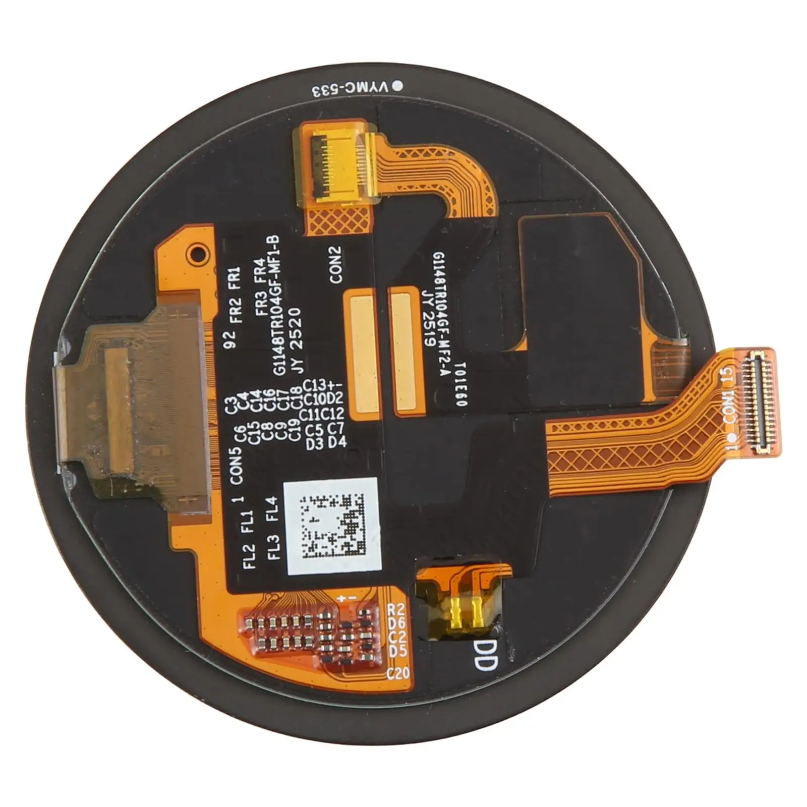 Premium Sapphire Glass AMOLED Screen Replacement for Smartwatch Display - Touch Screen Component