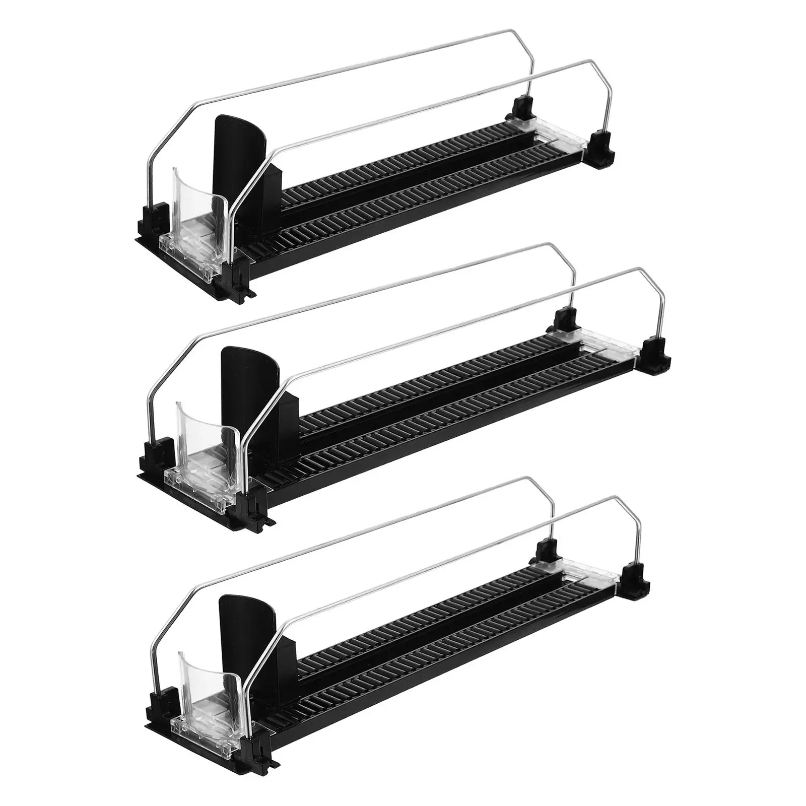 Drink Organizer Pusher Water Tray Storage Beverage Self Push Glide Holder Can Per Distributore Automatico Frigo Dispensa Accessori