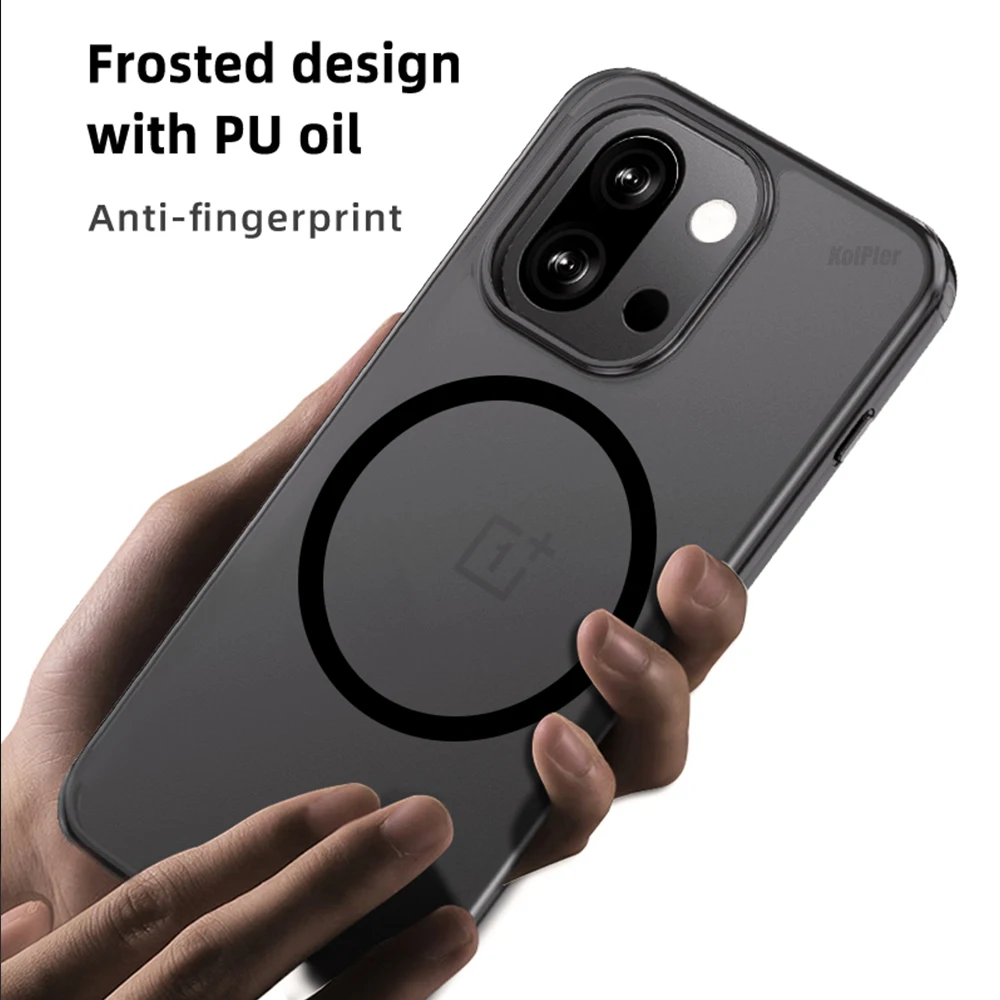 Enhanced Shockproof Matte Translucent Case with Magnetic Feature