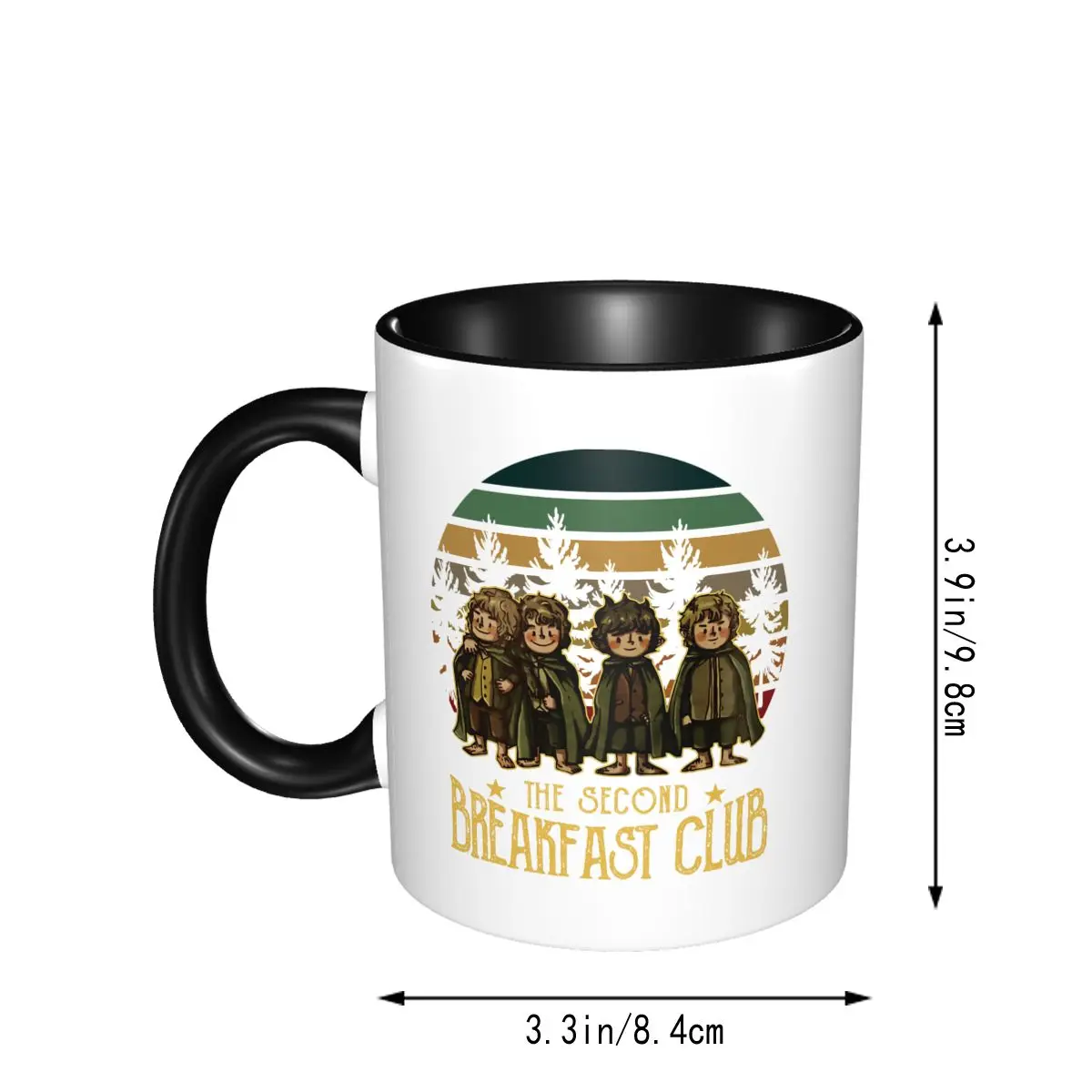 Second Breakfast Club Coffee Mug, Hobbit, LOTR, Gifts for Geeks,  Elevensies, Hobbit Mug, Lord of the Rings Mug 