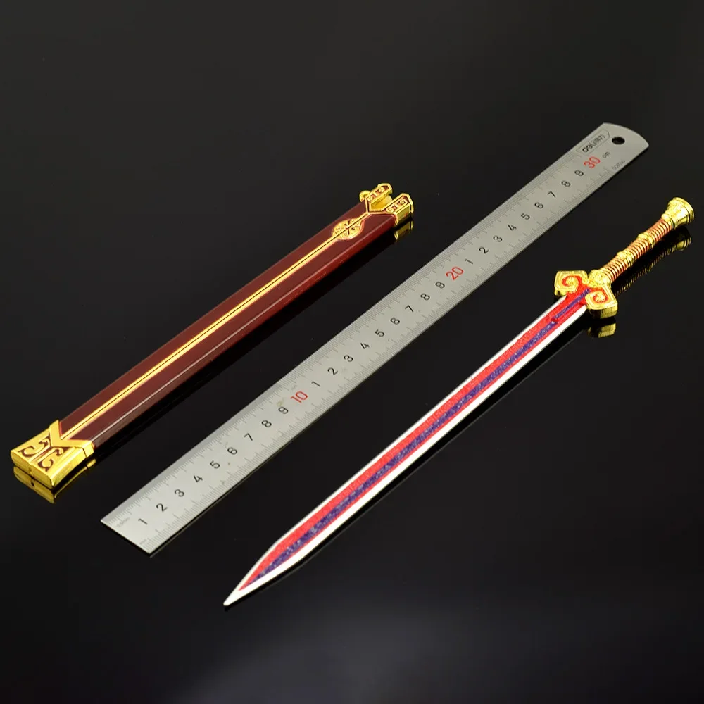 30cm Chinese Style Ancient Metal Famous Changhong Sword Cold Weapons Model Outdoor Toy Desk Decoration Ornament Crafts Equipment 3