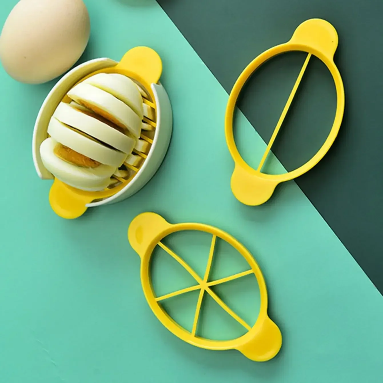 1pc-Stainless Steel Egg Slicer Egg Split Device Handheld Mushroom Kiwi Divider Tomato Cutter Multifunction Slicing Mould