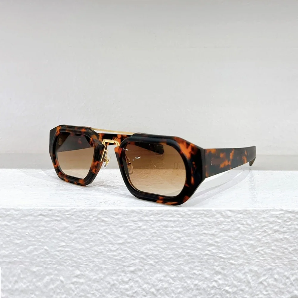 

SPR 01WS Sunglasses Rectangle Men Acetate Top Quality Original Luxury Brand Fashion Designer Women Trendy Outdoor UV400 Eyewear