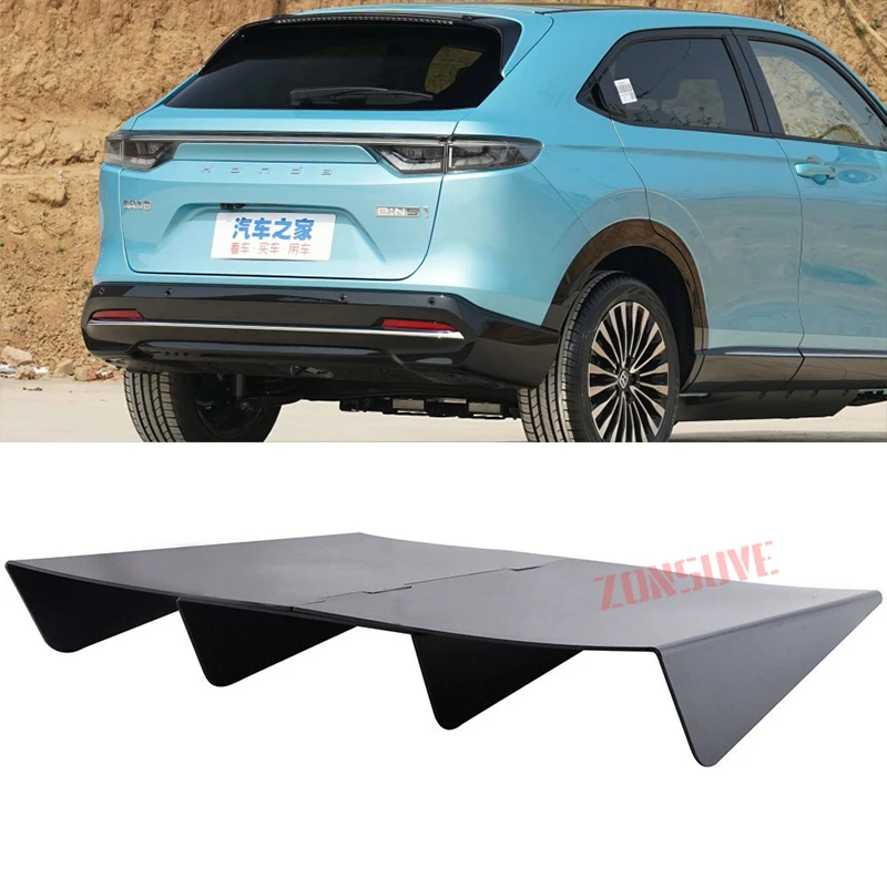 

For Honda E NS1 Rear Diffuser Bumper Lip Spoiler Splitter Shark Fin Style Body Kit Accessories ABS Plastic