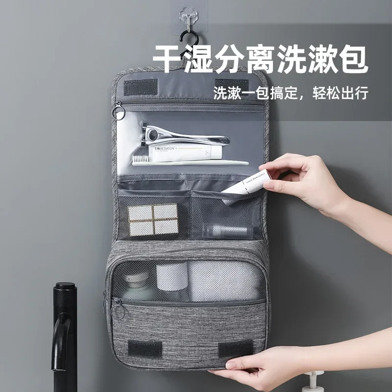 

Organizer Hanging Storage Bag Bathroom Makeup Bag Case Cosmetic Bag Travel Bag For Travel Business Foldable Toiletry Bag